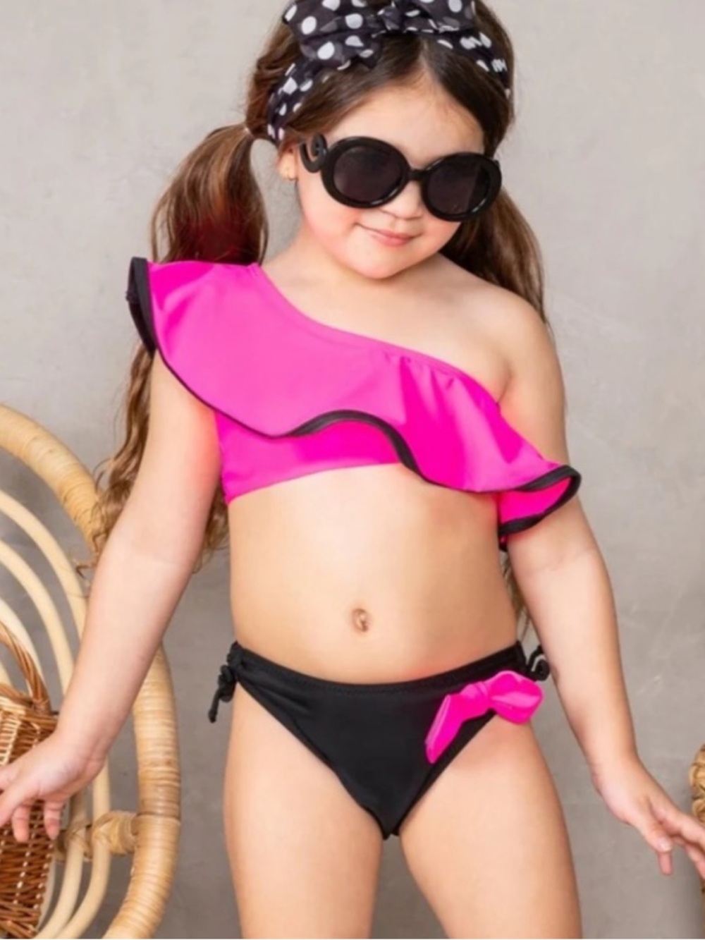 New Mia Belle One-Shoulder Swimsuit Bikini